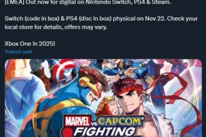 Marvel vs. Capcom Fighting Collection coming to Switch without a cartridge in Europe