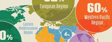 The regions of the world that consume the most and the least alcohol throughout the year, illustrated in this map