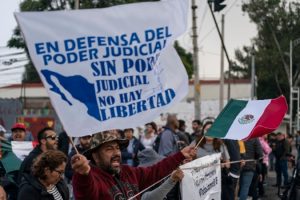 Protesters block access to Mexican Congress ahead of imminent vote on judicial reform