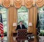 White House Historical Association President Stewart McLaurin shows members of the media around a replica of the Oval Office as it stands today, Monday, Sept. 16, 2024, in Washington.