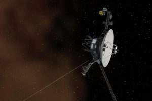 An artist's concept shows NASA's Voyager 1 spacecraft entering interstellar space, or the space between the stars. Credit: NASA/JPL-Caltech.