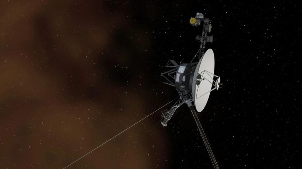 An artist's concept shows NASA's Voyager 1 spacecraft entering interstellar space, or the space between the stars. Credit: NASA/JPL-Caltech.