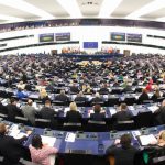 The European Parliament plenary session during the vote this Thursday in Strasbourg