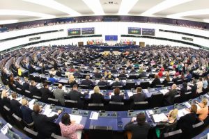 The European Parliament plenary session during the vote this Thursday in Strasbourg