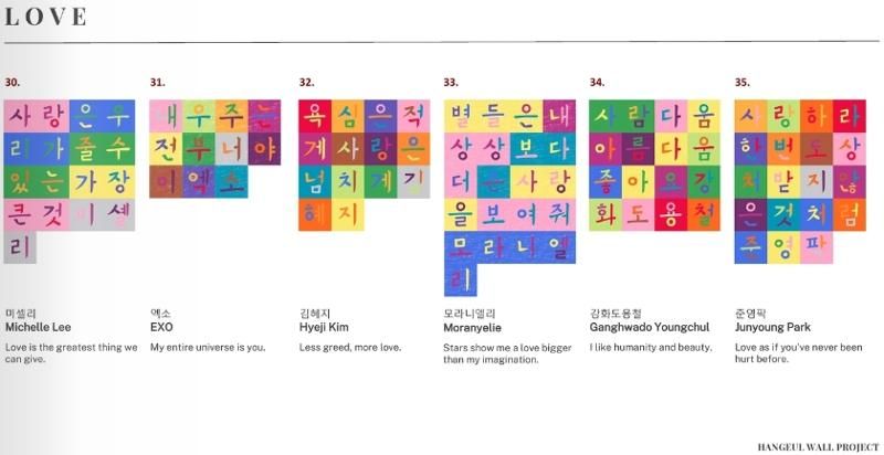 The impressive "Hangeul Wall" is inaugurated at the Korean Cultural Center in New York