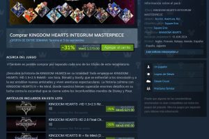 Kingdom Hearts Integrum Masterpiece is on sale on Steam