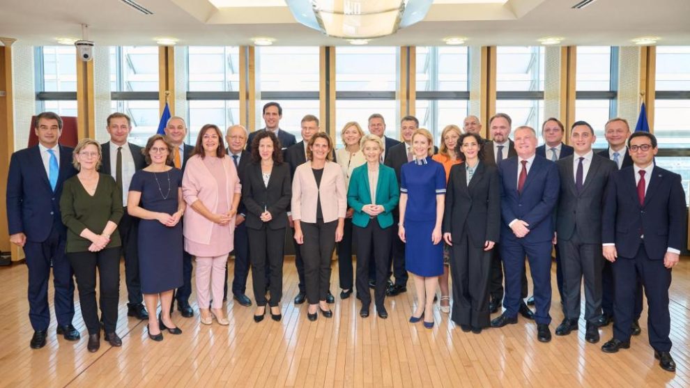 Ursula von der Leyen met her new team of commissioners for the first time on Wednesday