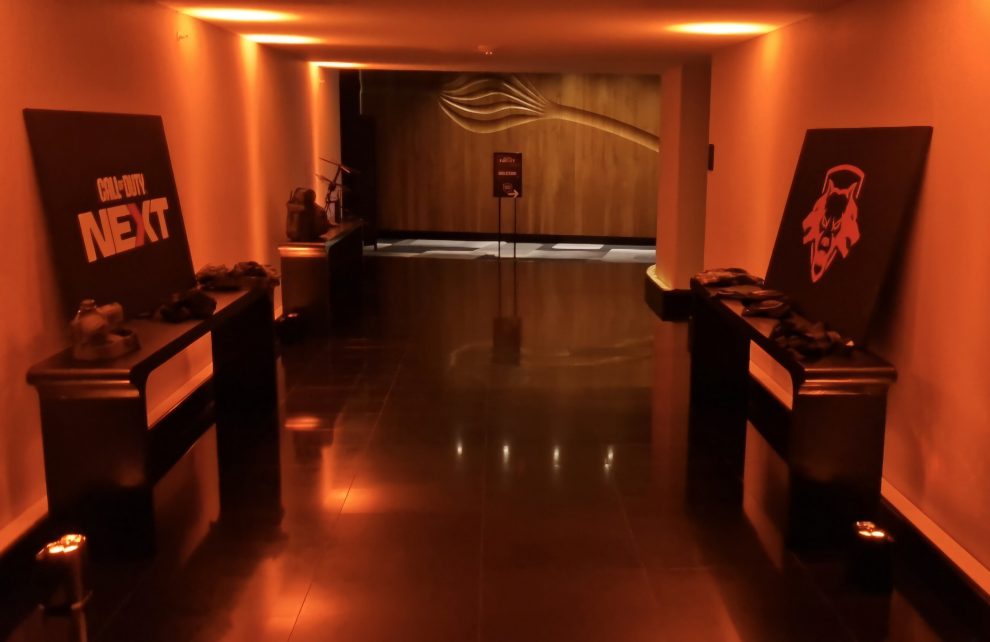 This is what the hotel hallways looked like