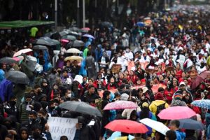 Thousands demand justice 10 years after the disappearance of 43 students in southern Mexico