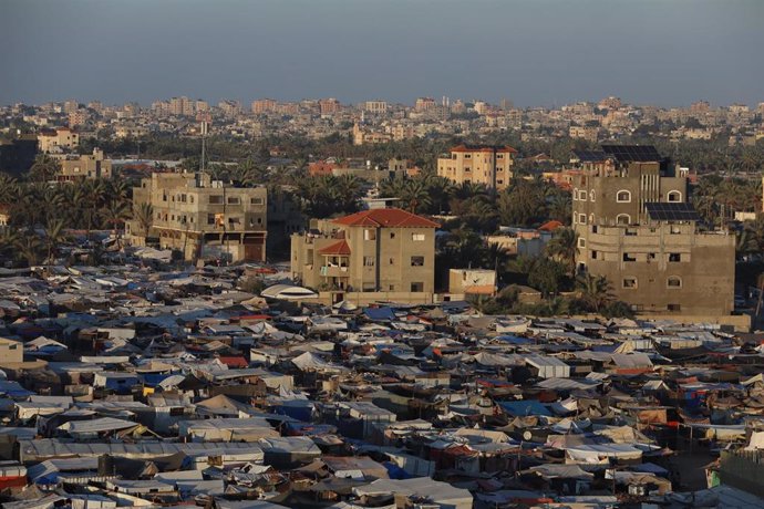 Buildings in Deir al-Bala, Gaza Strip