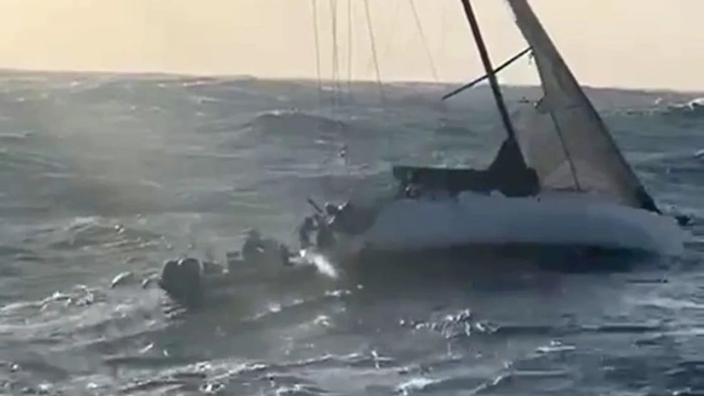 The New South Wales Police released a video of the rescue off the coast of Australia. New South Wales Police