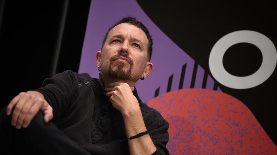 The former general secretary of Podemos, Pablo Iglesias, during the round table 'Is it the end of liberal democracy?' at the closing of the Podemos Autumn University, at the Círculo de Bellas Artes, on October 20, 2024, in Madrid (Spain).