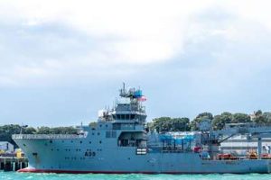 $63 million New Zealand Navy ship runs aground and sinks