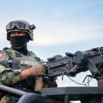 A member of the Mexican Army stands guard in the state of Sinaloa, Mexico, on September 12, 2024. Credit: IVAN MEDINA/AFP via Getty Images