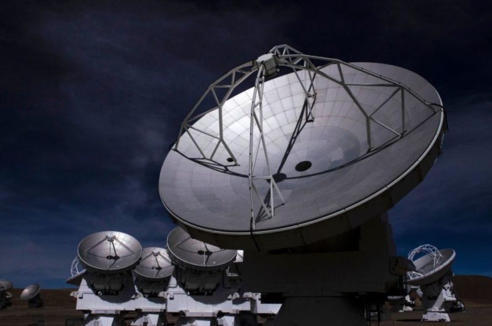 The Atacama Large Millimeter/submillimeter Array (ALMA) project in northern Chile.