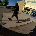 Body camera footage shows Tyron McAlpin being approached by a police officer. Credit: Phoenix Police Department via KNXV.