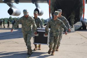 Chinese troops arrive in Belarus in this photo provided by the Belarusian Ministry of Defense