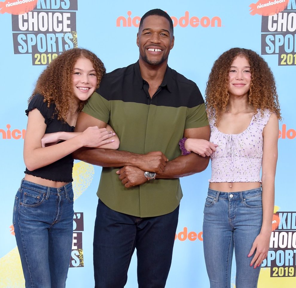 Sofia, Isabel and Michael Strahan