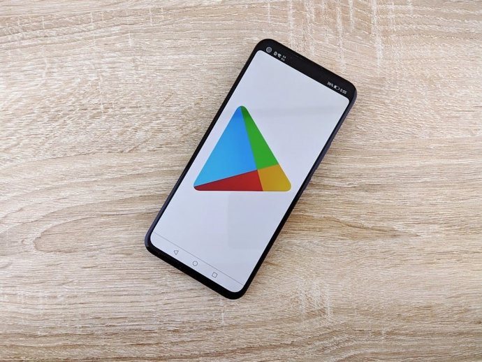 Google Play Store logo.