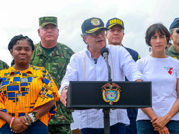 Gustavo Petro and his cabinet