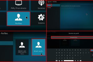 Create new profile on Kodi