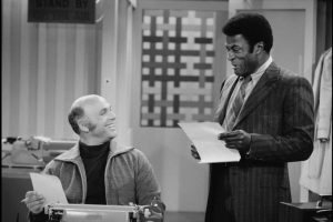 Gavin MacLeod (left) and John Amos in