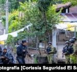 Security fence in Cabañas, El Salvador, installed on August 1, 2023, six months after five environmental leaders were captured [Cortesía Seguridad El Salvador ]