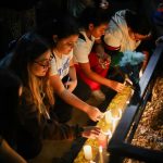 Fans place candles outside the hotel where former One Direction member Liam Payne was found dead, in Buenos Aires, Argentina, on Wednesday.