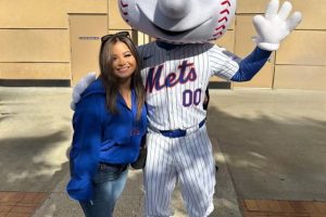 Flushing and Queens native Jasmine Buzeta at the Mets game on October 9