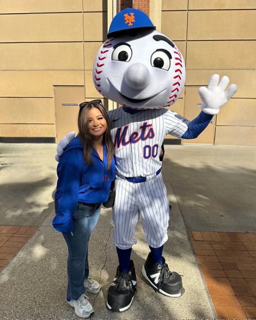 Flushing and Queens native Jasmine Buzeta at the Mets game on October 9