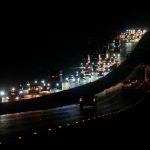 Heavy traffic flows north on Interstate 75 as people evacuate the Tampa Bay area Monday night ahead of the landfall of Hurricane Milton Julio Cortez/AP