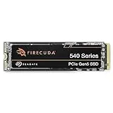 Seagate FireCuda 540 SSD, 1 TB, Internal Solid State Drive - M.2 2280 PCIe Gen 5, speeds up to 10,000 MB/s and 2000 TB TBW, 3 Year Rescue Services (ZP1000GM3A004)