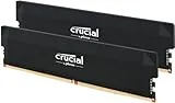 Crucial Pro RAM DDR5 32GB (2x16GB) 6000MHz CL36, Gaming Overclocking Memory, Intel XMP 3.0 / AMD EXPO, (PC) DDR5 RAM Memory 32GB, Black - CP2K16G60C36U5B