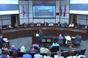 Jayke Flaggert addresses City Hall