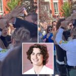 Police break up Timothée Chalamet impersonator contest in New York as event with $50 prize descends into chaos