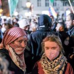 Swedish activist Greta Thungerg at a pro-Palestinian demonstration for the anniversary of October 7 in Berlin (Germany)