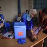 UNRWA polio vaccination campaign in the Gaza Strip.