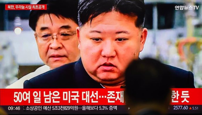 Archive - Kim Jong Un, in images published by South Korean TV