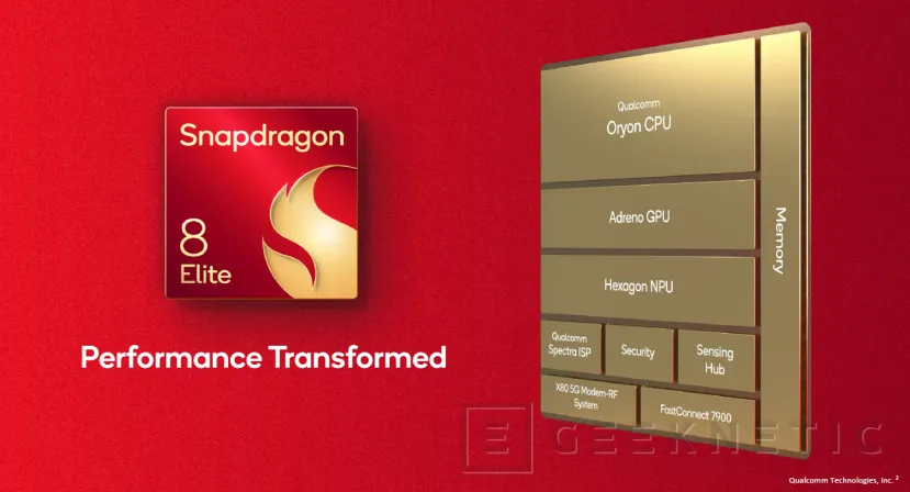 Geeknetic Snapdragon 8 Elite: Qualcomm Oryon architecture comes to Smartphones with up to 50% more performance 1