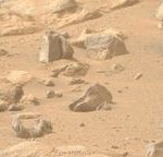 They discover a "king kong head" on Mars