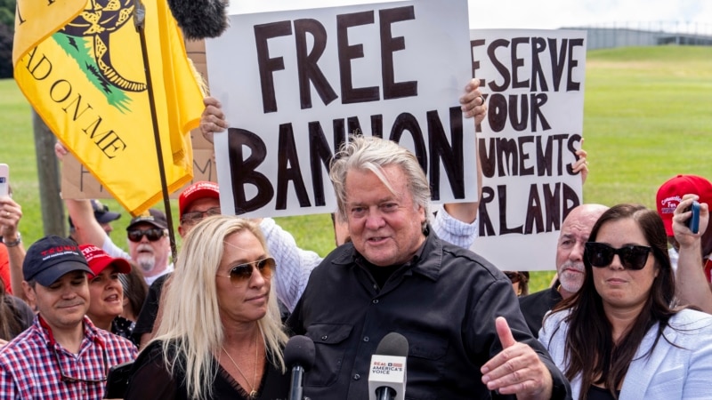 Steve Bannon, Trump's old ally, is free after 4 months in prison for contempt of Congress