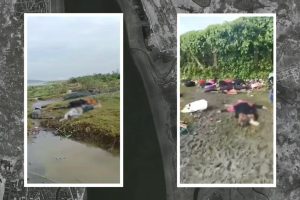 Images verified by  show the aftermath of an attack on the western edge of Maungdaw district, in the Myo Ma neighborhood.