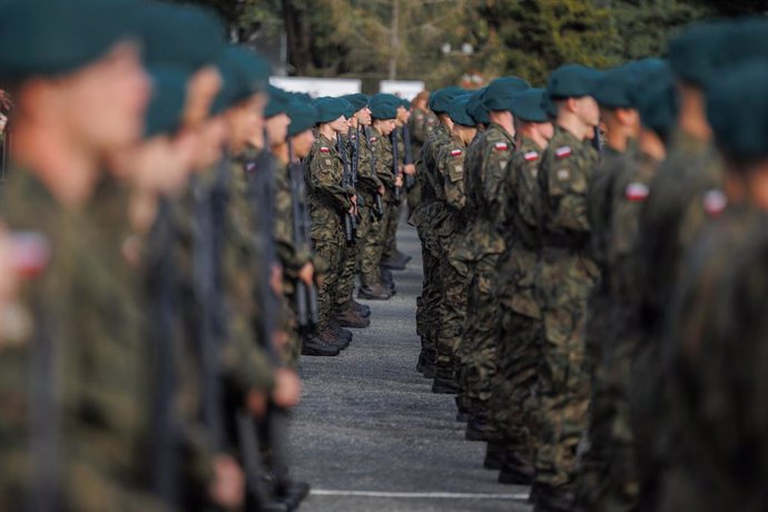 Archive image of troops of the Polish Armed Forces