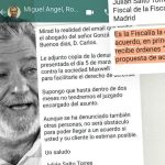 The first revelation of secrets was from Miguel Ángel Rodríguez: emails to various media before the denial of the Prosecutor's Office