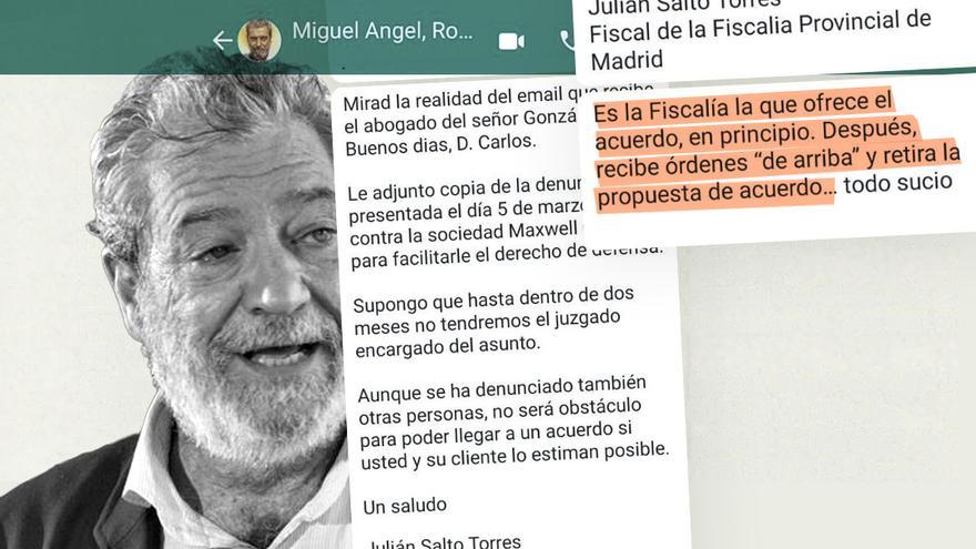 The first revelation of secrets was from Miguel Ángel Rodríguez: emails to various media before the denial of the Prosecutor's Office