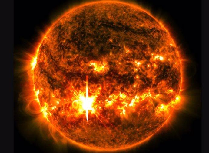 Second most powerful eruption of the current solar cycle