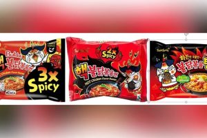 Denmark's food agency has recalled three flavors of instant hot chicken ramen.