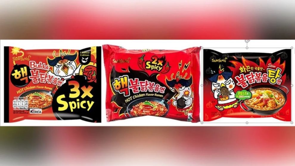 Denmark's food agency has recalled three flavors of instant hot chicken ramen.