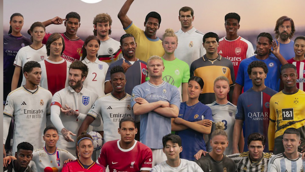 E 1419612 - Ronaldinho and Beckham, on the new cover of EA Sports FC 24