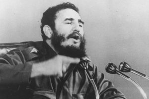 Fidel Castro, leader of the Cuban Revolution.